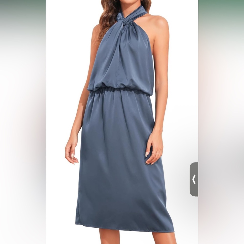 NWT. BOGO.  1Blue 1Black Sleeveless Dress